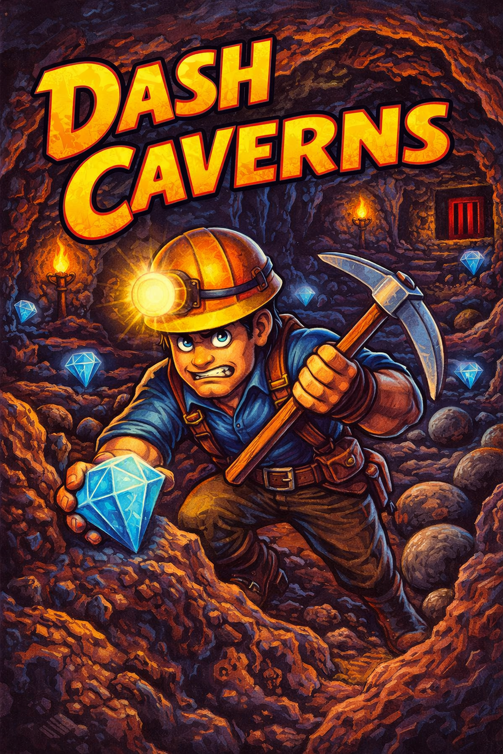 Dash Caverns splash art